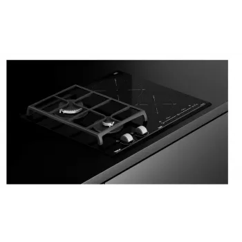 Combi built-in hob TEKA IND-GAZ PLATE JZC 64322 ABC BK (E4), 4 zones, 60 cm, black, induction + gas