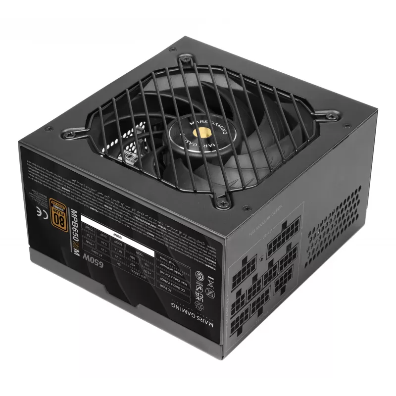 Mars Gaming MPB650SIM power supply unit 650 W 24-pin ATX ATX Black