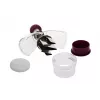 Manual food chopper JATA AC54 Bordeaux Transparent