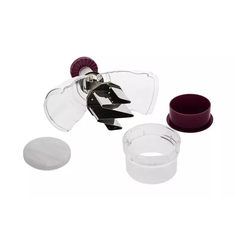 Manual food chopper JATA AC54 Bordeaux Transparent