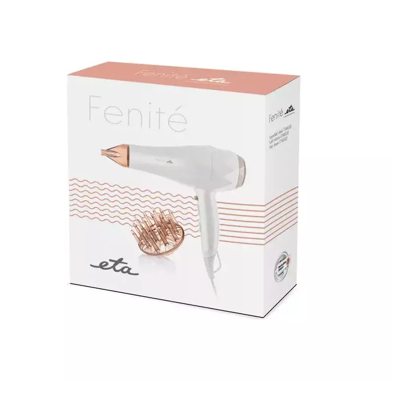 Hair dryer ETA ETA832090000 2200 W, ionic, cool shot, 3 heat levels, 2 speeds, white
