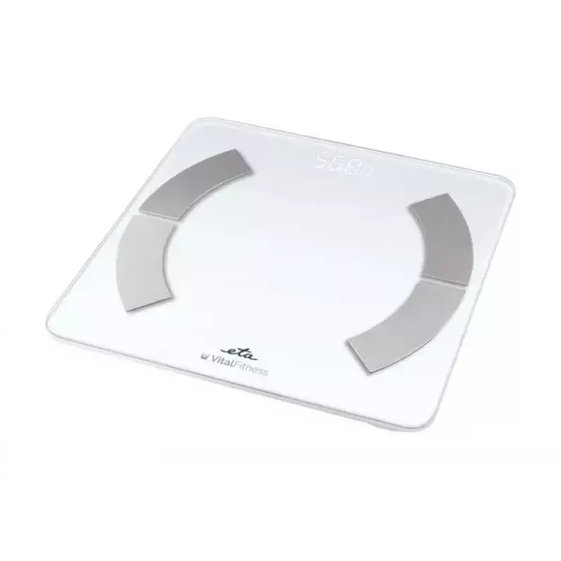 Electronic personal scale ETA ETA277990000 — white, square, 180 kg capacity, 100 g accuracy