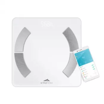 Electronic personal scale ETA ETA277990000 — white, square, 180 kg capacity, 100 g accuracy
