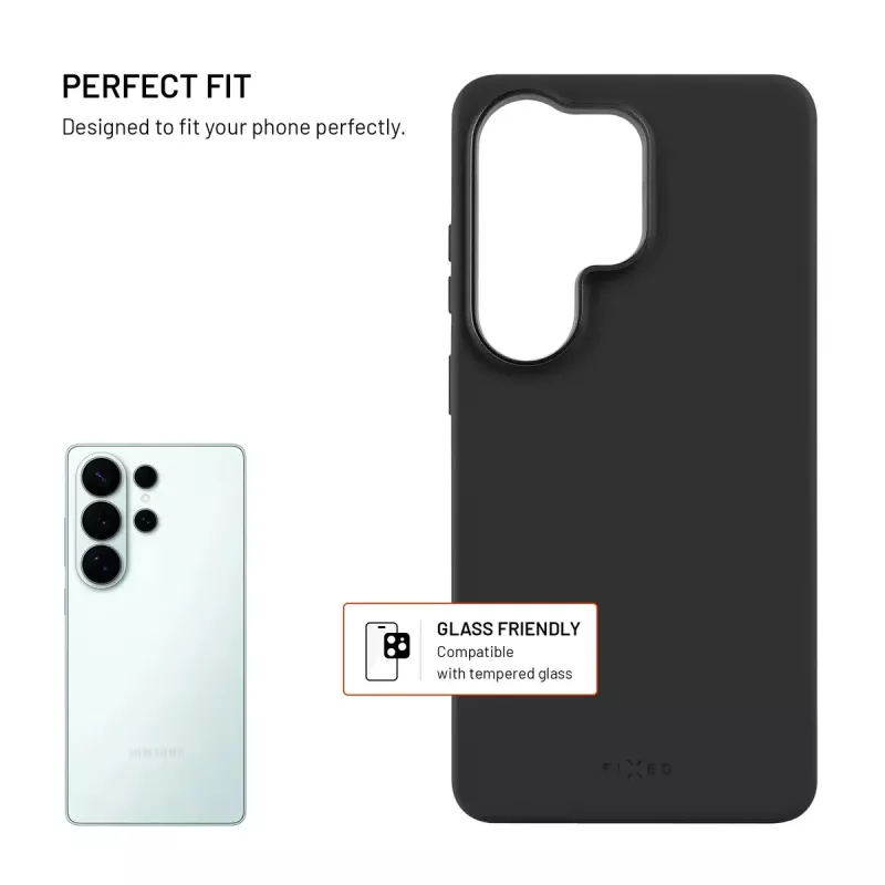 Fixed MagFlow | Back cover | Samsung | Galaxy S26 Ultra | Liquid silicon | Black