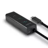 Axagon HUE-S2C interface hub USB 3.2 Gen 1 (3.1 Gen 1) Type-A 5000 Mbit/s Black