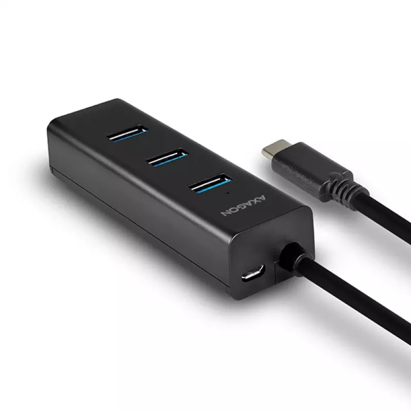 Axagon HUE-S2C interface hub USB 3.2 Gen 1 (3.1 Gen 1) Type-A 5000 Mbit/s Black