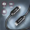 Axagon BUCM432-CM10AB USB cable USB4 Gen 3x2 1 m USB C Black