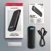 AXAGON EEM2-SC external USB-C 10Gbps screwless metal M.2 NVMe SSD enclosure, single‑bay, grey
