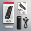 AXAGON EEM2-SC external USB-C 10Gbps screwless metal M.2 NVMe SSD enclosure, single‑bay, grey