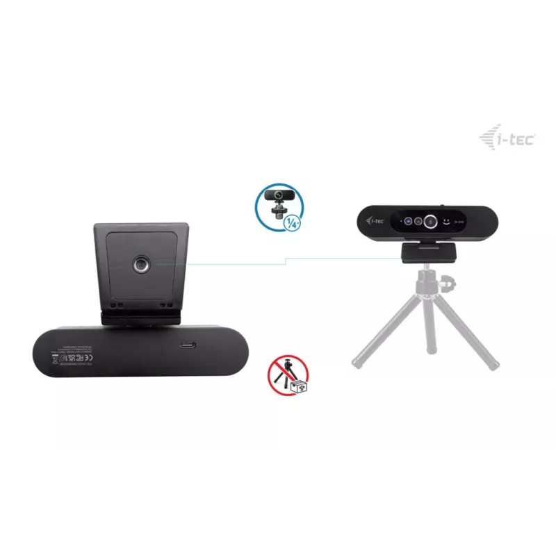i-tec SOLOMON WH200 2K Webcam Windows Hello, 4 MP, 2560 x 1440 pixels, 2K Ultra HD, 60 fps, 1920x1080@30fps, 1280x720@30fps, 2560x1440@30fps, Auto