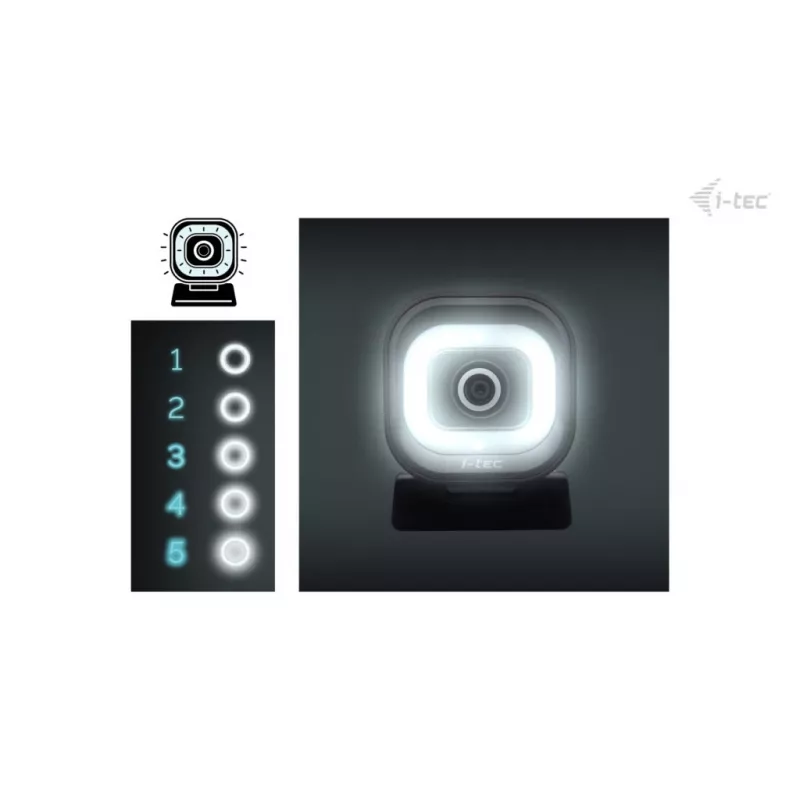 Webcam ITEC i-tec SOLOMON 700 STREAM 4K with 3840x2160@60fps, 8.29 MP, USB-C, 1/4 inch tripod thread