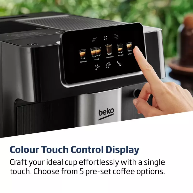 Beko CEG7302B CaffeExperto Bean To Cup Coffee Machine with Steam Wand