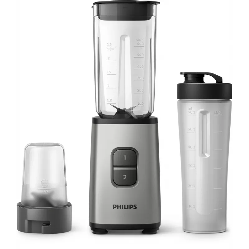 Philips Daily Collection HR2604/80 blender 1 L Tabletop blender 350 W Black, Stainless steel