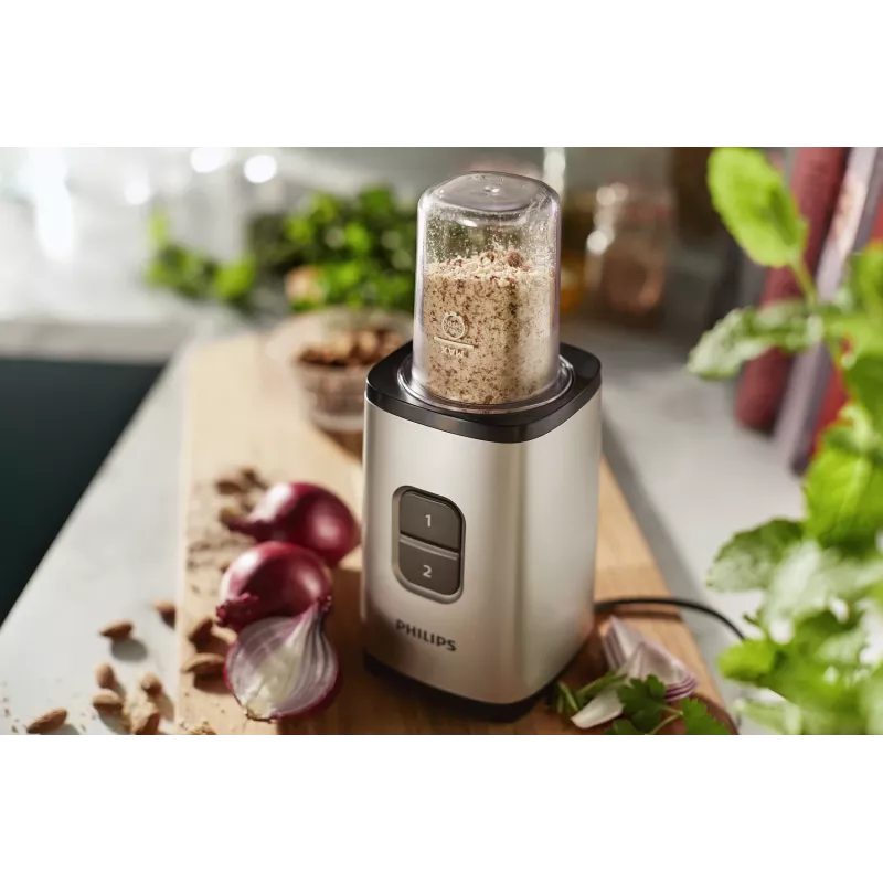 Philips Daily Collection HR2604/80 blender 1 L Tabletop blender 350 W Black, Stainless steel