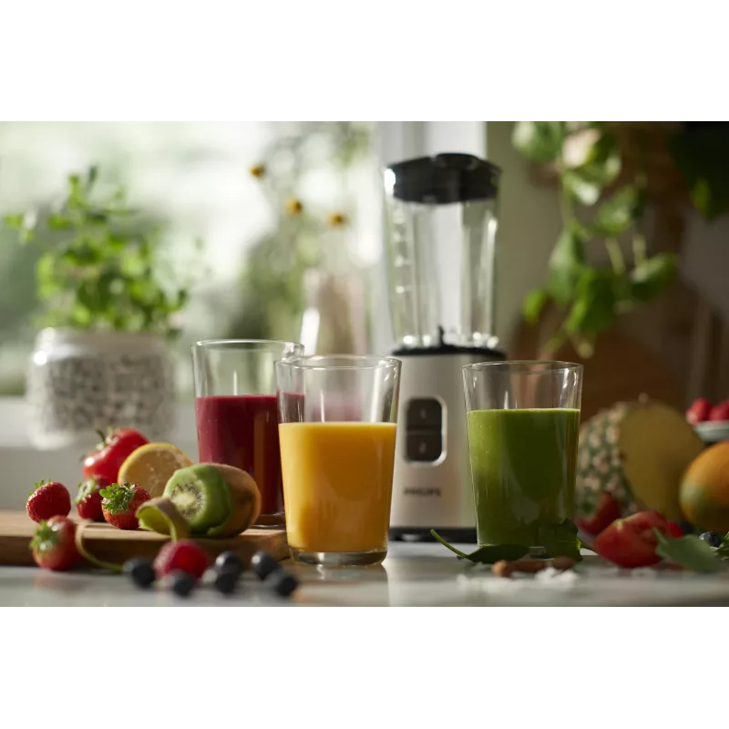 Philips Daily Collection HR2604/80 blender 1 L Tabletop blender 350 W Black, Stainless steel