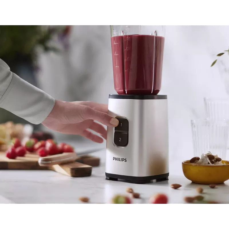 Philips Daily Collection HR2604/80 blender 1 L Tabletop blender 350 W Black, Stainless steel