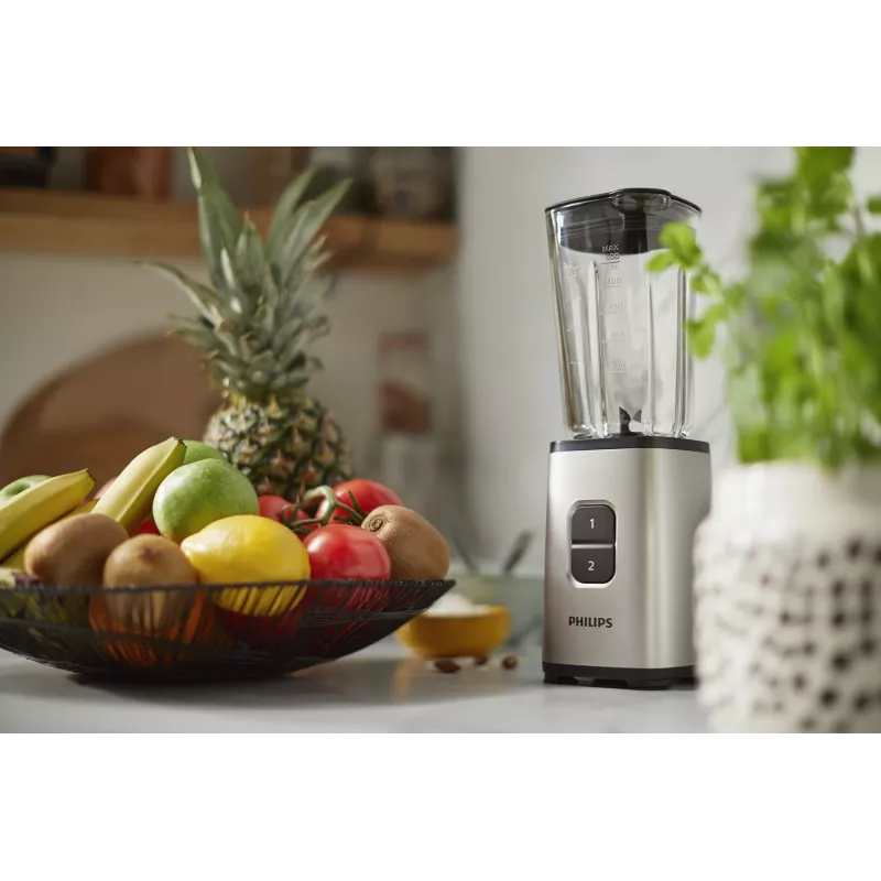Philips Daily Collection HR2604/80 blender 1 L Tabletop blender 350 W Black, Stainless steel