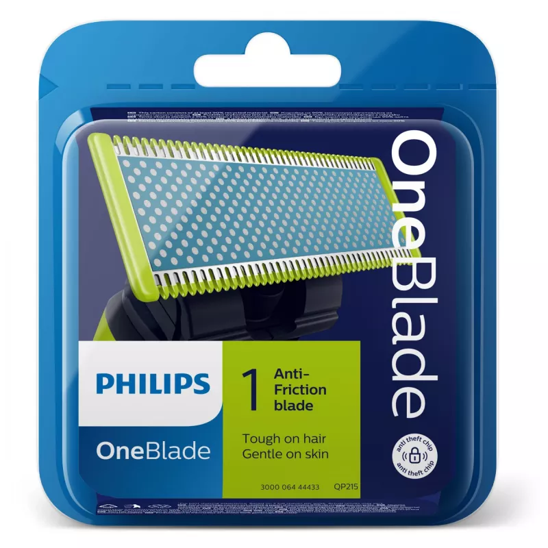 Philips Norelco OneBlade OneBlade QP215/50 Anti-friction, Shaving blade, Multicolour, 4 month(s), Philips, Philips OneBlade, 1 pc(s)