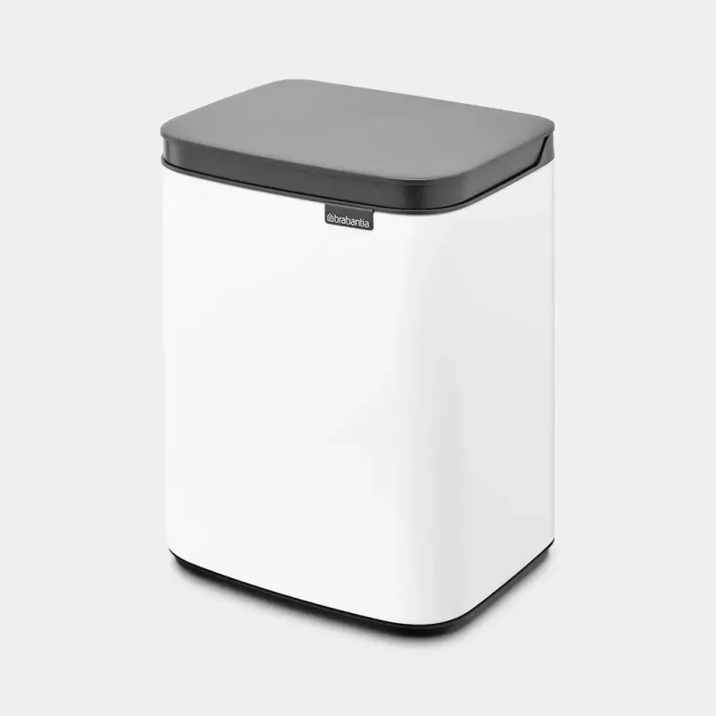 Brabantia Bo Waste Bin 4 L Rectangular Steel Black White