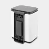 Brabantia Bo Waste Bin 4 L Rectangular Steel Black White