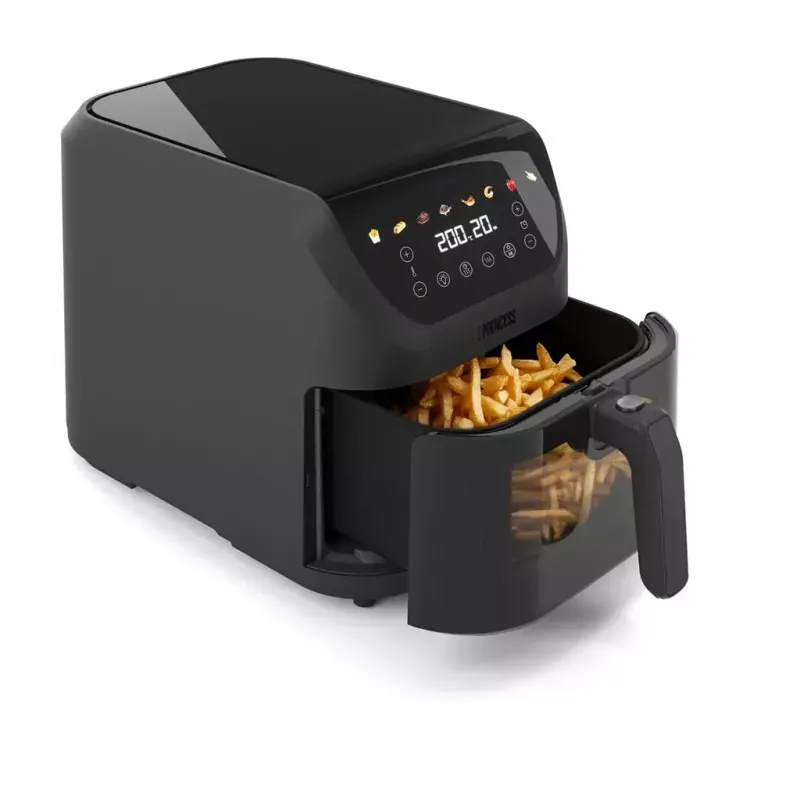 Hot air fryer Princess 182476 Single 8 L, 2000 W, touch control, black, 80°C min