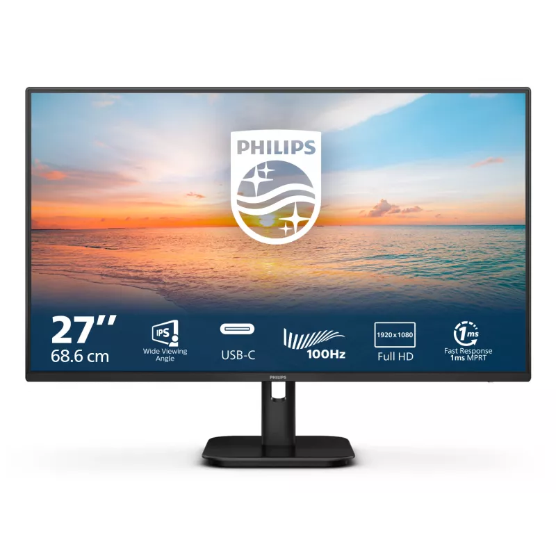 Philips 1000 series 27E1N1300A/00 computer monitor 68.6 cm (27 inch) 1920 x 1080 pixels Full HD LCD Black