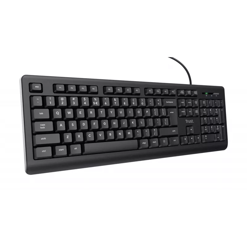 Trust TK-150 keyboard Universal USB QWERTY Black