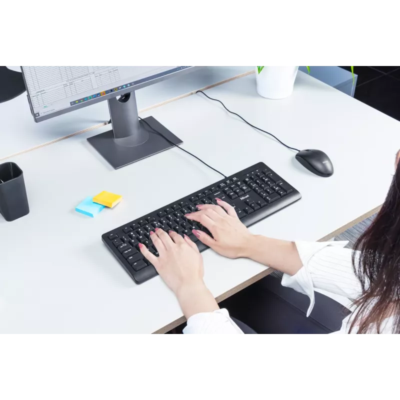 Trust TK-150 keyboard Universal USB QWERTY Black