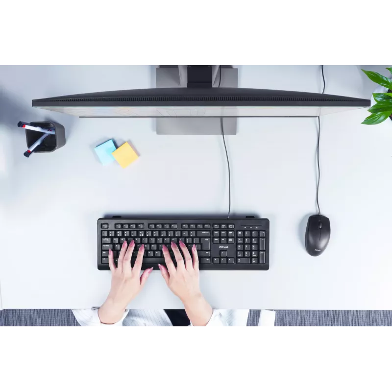 Trust TK-150 keyboard Universal USB QWERTY Black