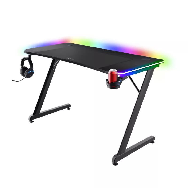 Table Trust GXT 710 Luminus Pro Black Rectangular ABS/PC 1200x600x740mm