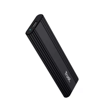 SSD enclosure TRUST 25806 Black for M.2, single-drive, up to 4 TB, USB Type-C 10 Gbit/s (USB 3.2 Gen 2)