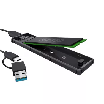 SSD enclosure TRUST 25806 Black for M.2, single-drive, up to 4 TB, USB Type-C 10 Gbit/s (USB 3.2 Gen 2)