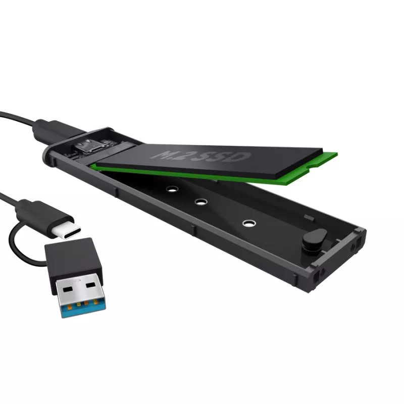 SSD enclosure TRUST 25806 Black for M.2, single-drive, up to 4 TB, USB Type-C 10 Gbit/s (USB 3.2 Gen 2)