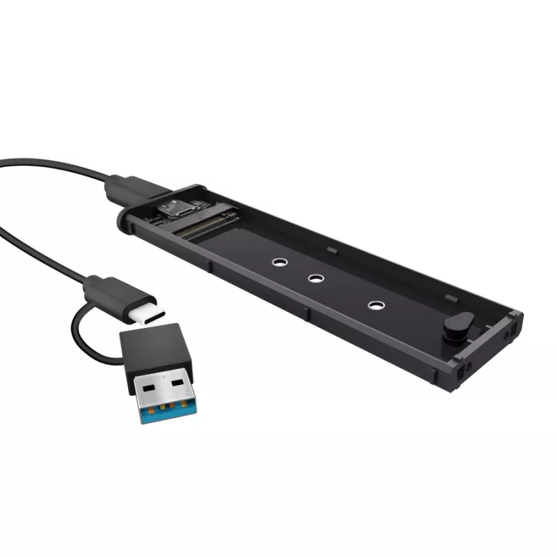 SSD enclosure TRUST 25806 Black for M.2, single-drive, up to 4 TB, USB Type-C 10 Gbit/s (USB 3.2 Gen 2)