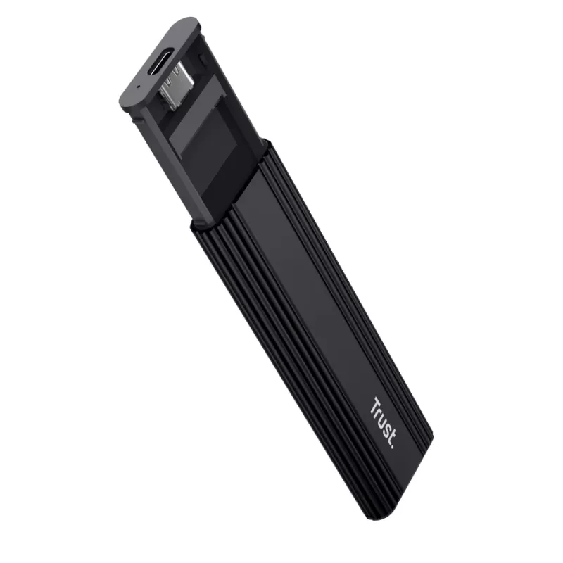 SSD enclosure TRUST 25806 Black for M.2, single-drive, up to 4 TB, USB Type-C 10 Gbit/s (USB 3.2 Gen 2)