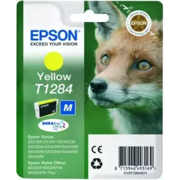 Epson Fox Singlepack Yellow T1284 DURABrite Ultra Ink