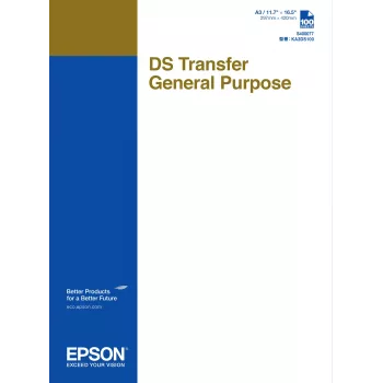 Transfer paper Epson C13S400077 for inkjet, A3 (297×420 mm), 100 sheets, 87 g/m²