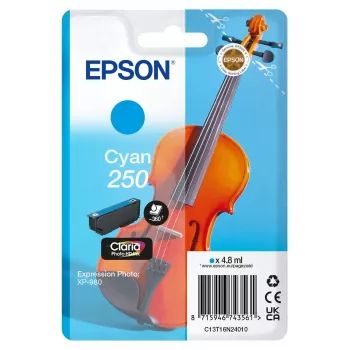 Ink cartridge Epson 250 Claria Photo HD Cyan original, single pack 4.8 ml