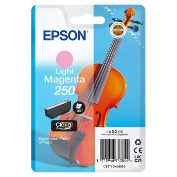 Ink cartridge Epson 250 Violin Claria Photo HD — Original High (XL) Yield, Light magenta, 5.9 ml