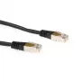 ACT Black 1 meter F/UTP CAT5E patch cable with RJ45 connectors
