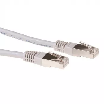 ACT Grey 0.25 meter LSZH SFTP CAT6A patch cable with RJ45 connectors
