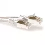 ACT White 5 meter LSZH SFTP CAT6A patch cable snagless with RJ45 connectors