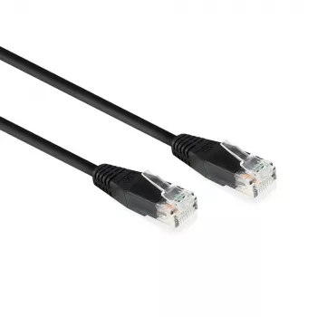 ACT Black 0.9 meter U/UTP, CAT6 patch cable with RJ45 connectors