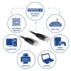 ACT Black 5.0 meter U/UTP, CAT6 patch cable with RJ45 connectors