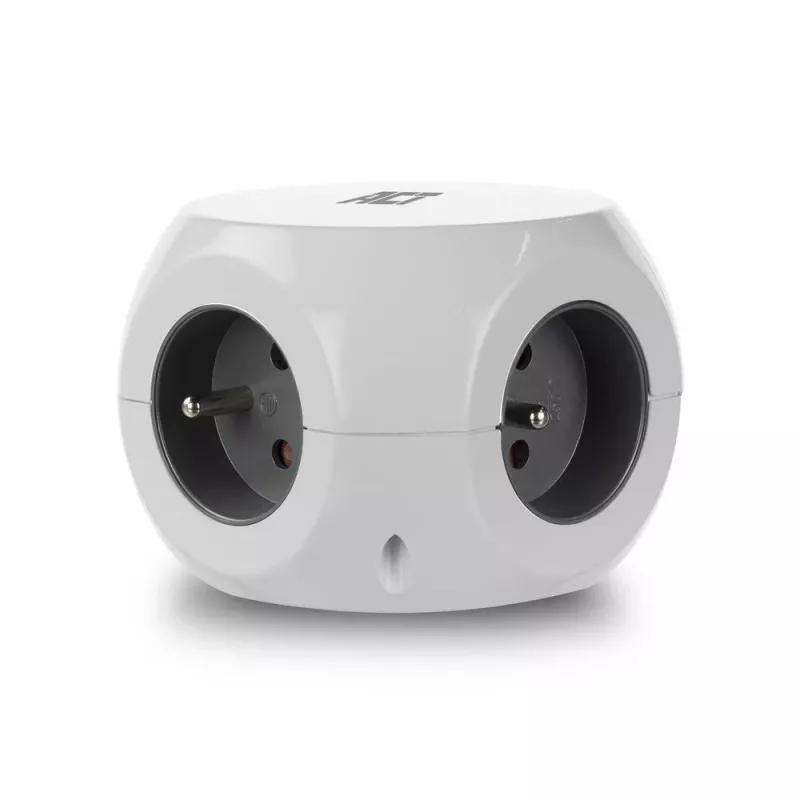 Power distribution unit ACT AC2430 — 3× Type F AC outlets, 230 V, 16 A, 1.5 m cable, white