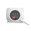 Power distribution unit ACT AC2430 — 3× Type F AC outlets, 230 V, 16 A, 1.5 m cable, white