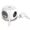 Power distribution unit ACT AC2430 — 3× Type F AC outlets, 230 V, 16 A, 1.5 m cable, white