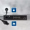 ACT Powercord mains connector CEE 7/7 male (angled) - C15 black 1 m