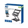 Laptop Stand ACT AC8140 Aluminium Stepless Height Adjustment Black