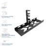Under-desk cable management tray ACT, clamp mount, 40 cm, steel, 5 kg capacity